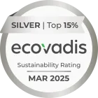 EcoVadis, médaille d'argent, top 15 %